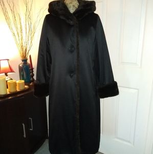 Jane Post For Saks Fifth Avenue Long Fur Lined